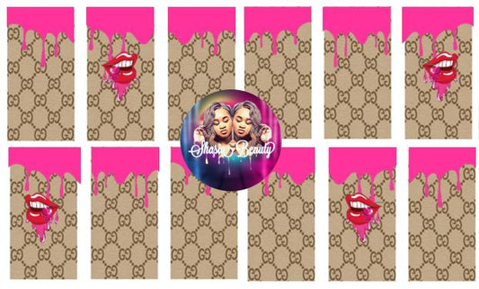 GGLip & Drip Nail Decals