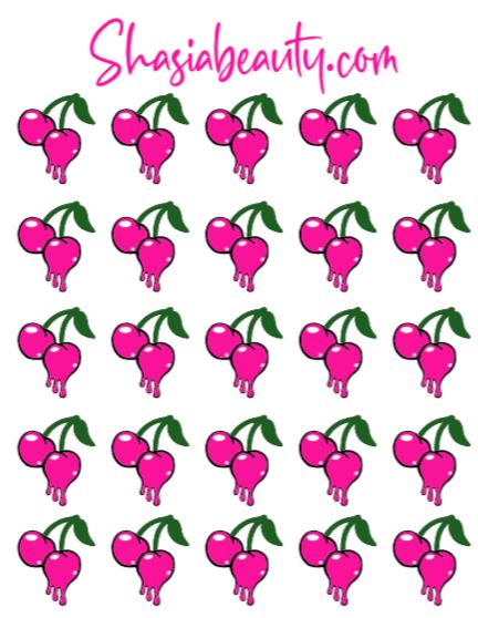 Juicy Cherry Drip Decals