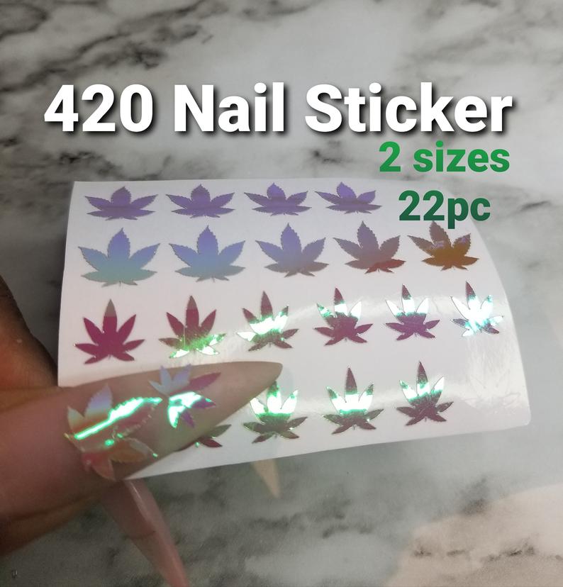 420 Nail Art Stickers