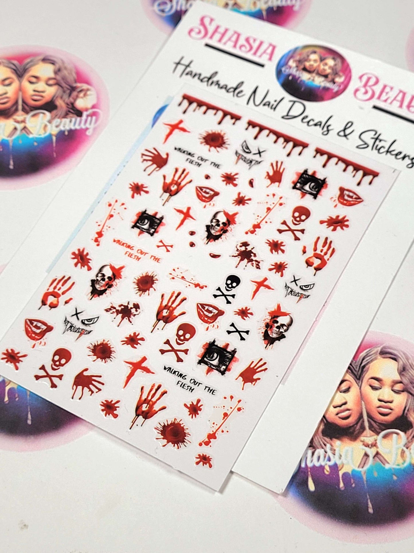 Bloody Splosh Halloween Nail Stickers