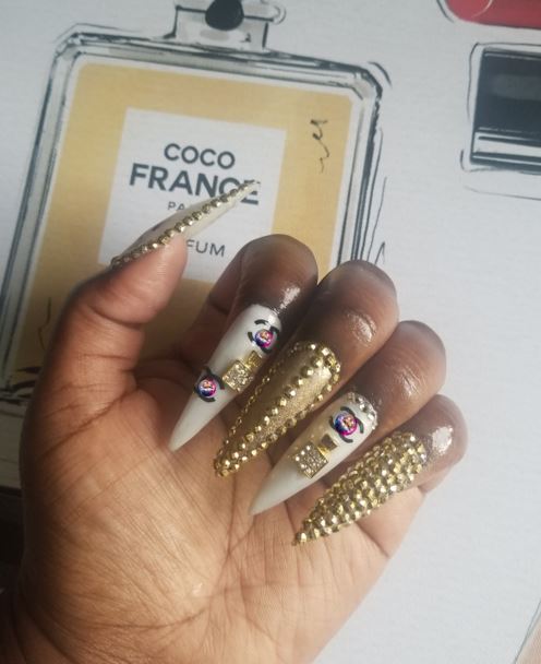 Stay Drippin Luxe Logo Combo Nail Stickers