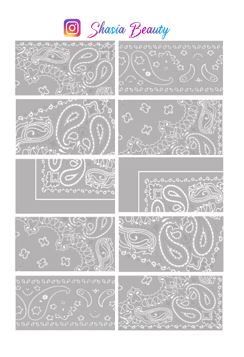 Bandana Paisley Nail Decals