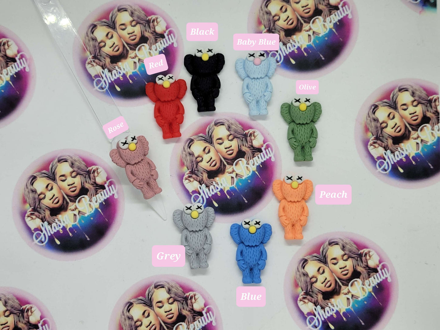 Kaws Magnetic  Nail Charms 2pc