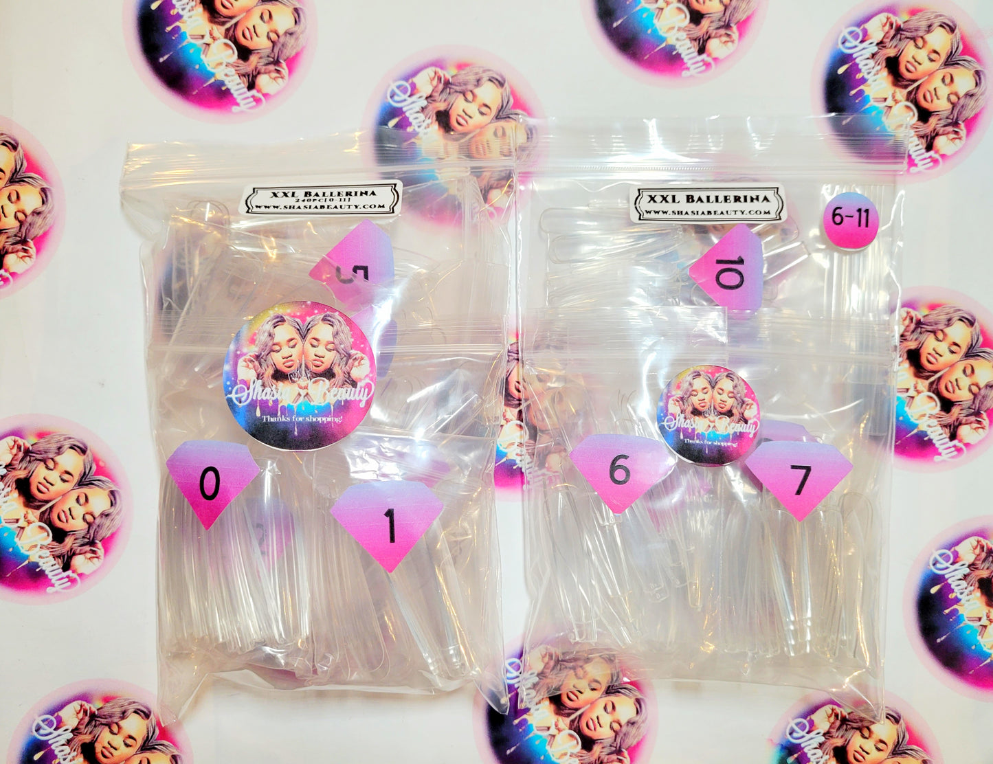 XXL Ballerina Full Cover Nails