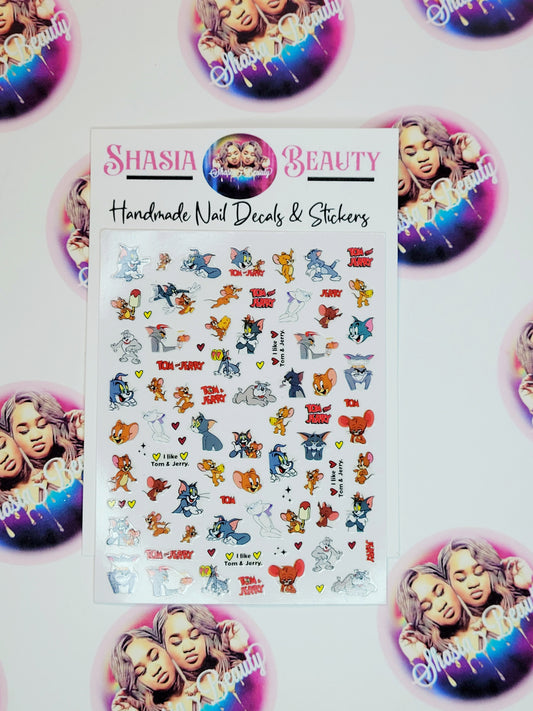 Tom+Jerry Nail Stickers