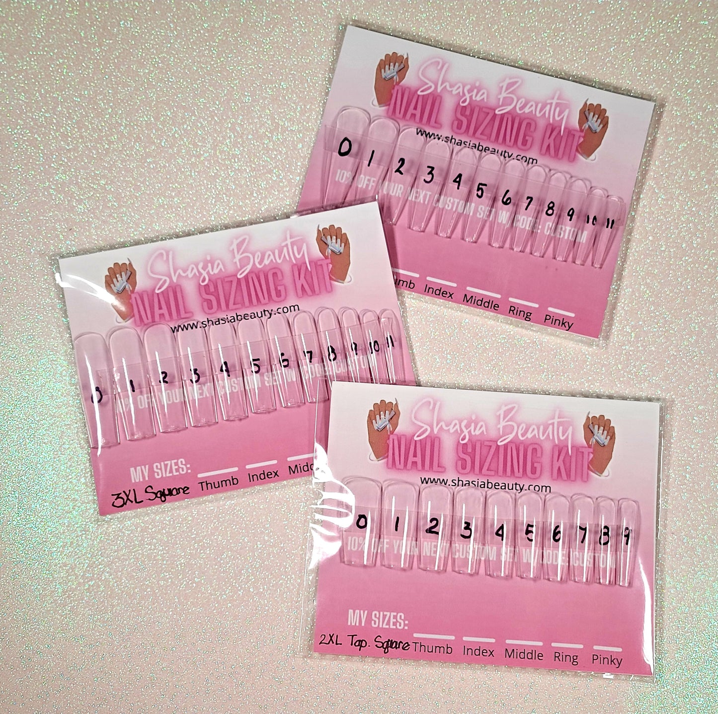 Press On Nail Sizing Kits