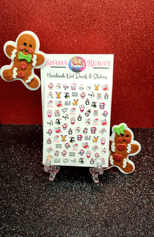 Xmas Friends Nail Stickers