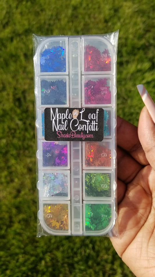 Maple Leaf Nail Confetti
