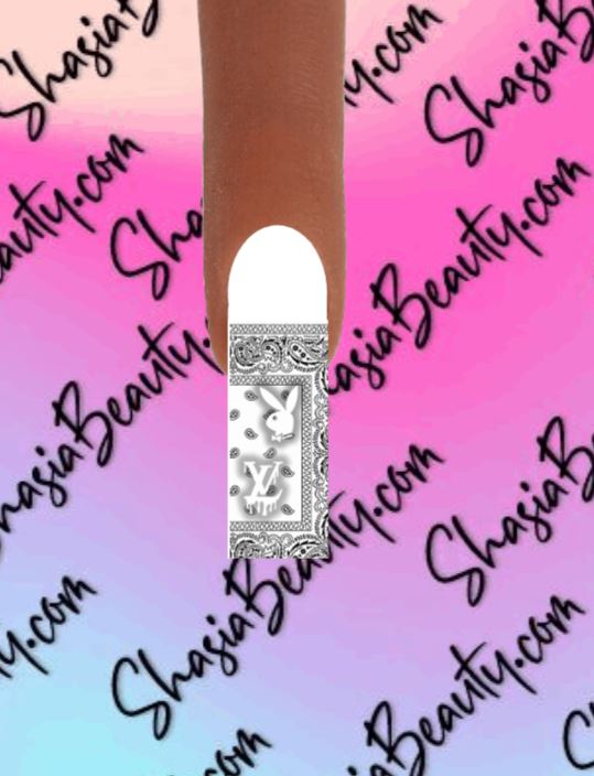 White Band Gang Nail Decal