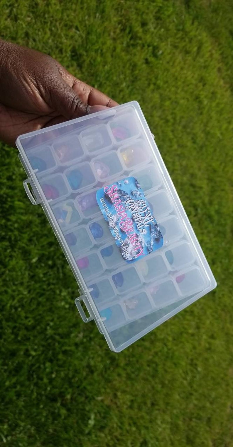 XL 3D Mixed Glass Rhinestones Set-28 pc Storage Case