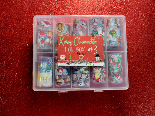 Christmas Character Nail Foil Box 3