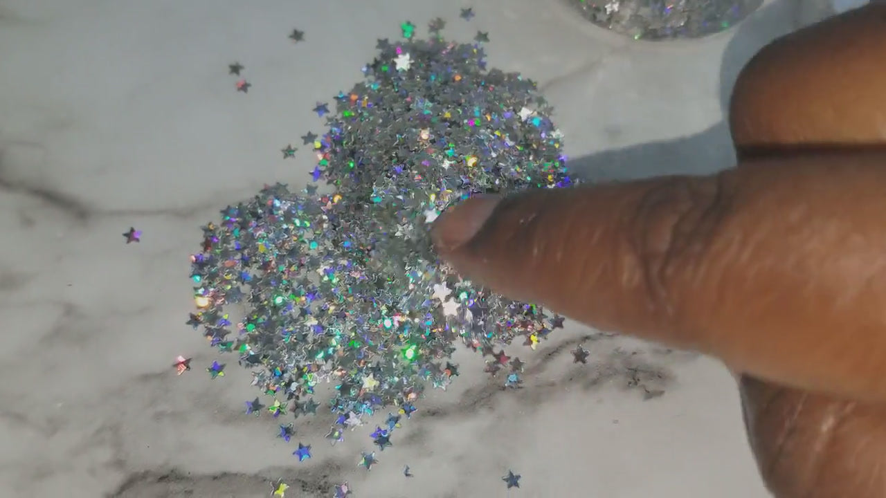 Holographic Star Nail Glitters