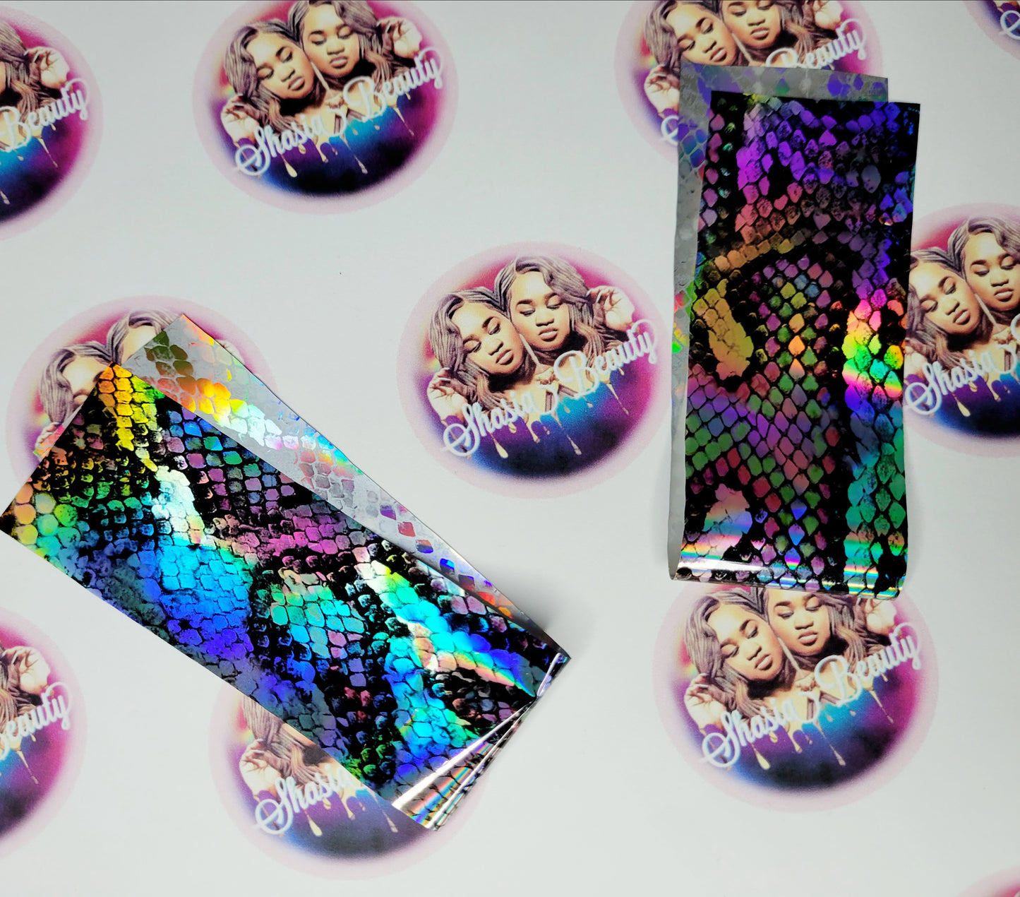 Holo Snakeskin Print Nail Foil