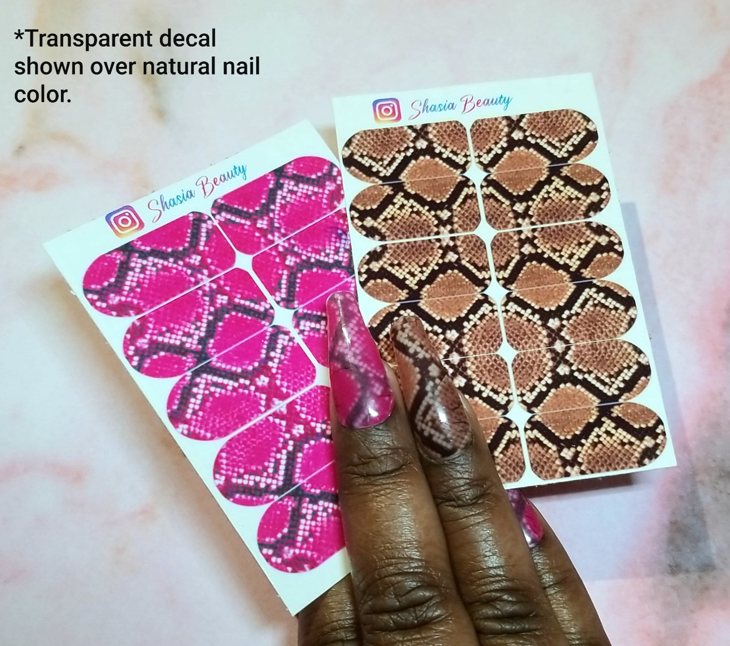 Snakeskin  Nail Decals