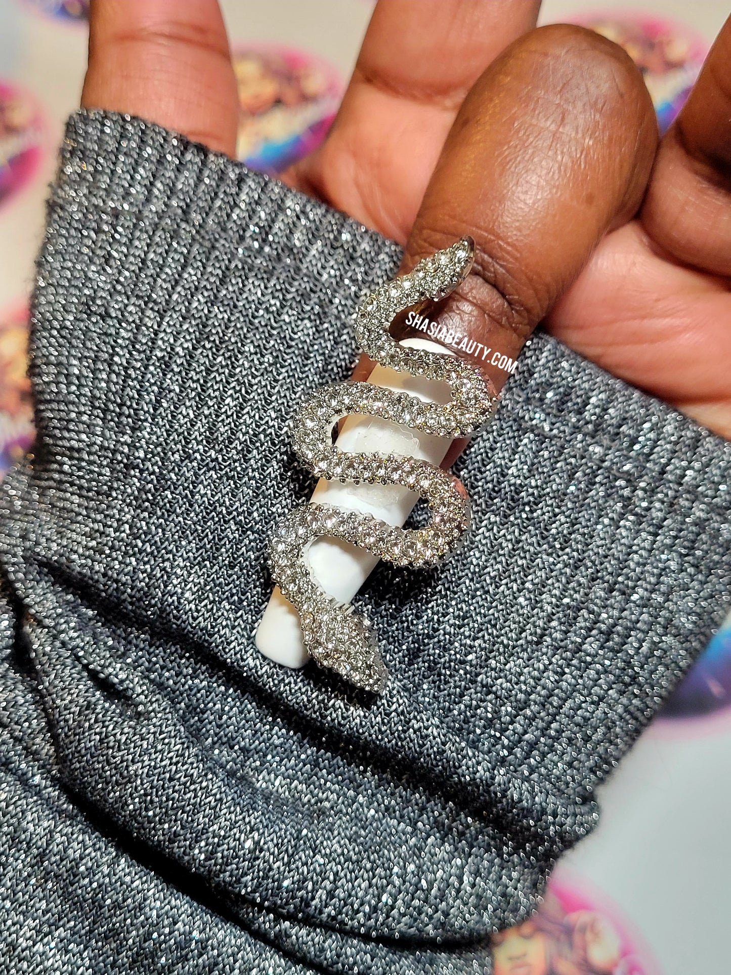 Bling XXL Snake Nail Charms