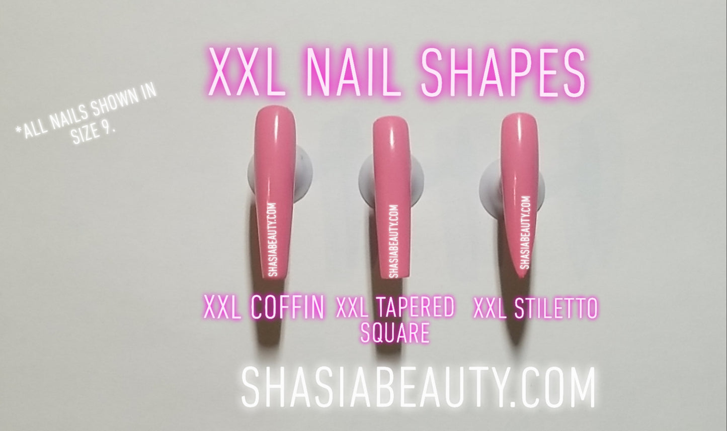 Long Stiletto Full Cover  Nails