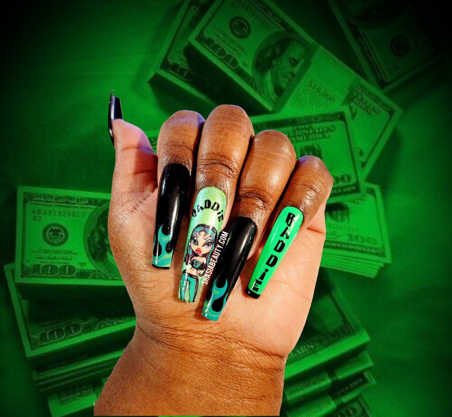 Baddie Girl Envy Nail Decals