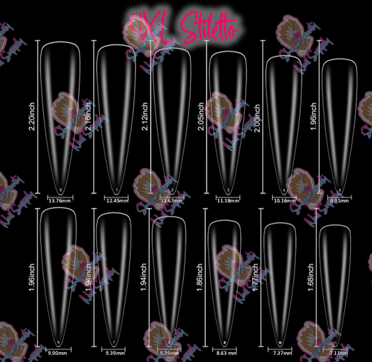 4XL Stiletto Full Cover Nails