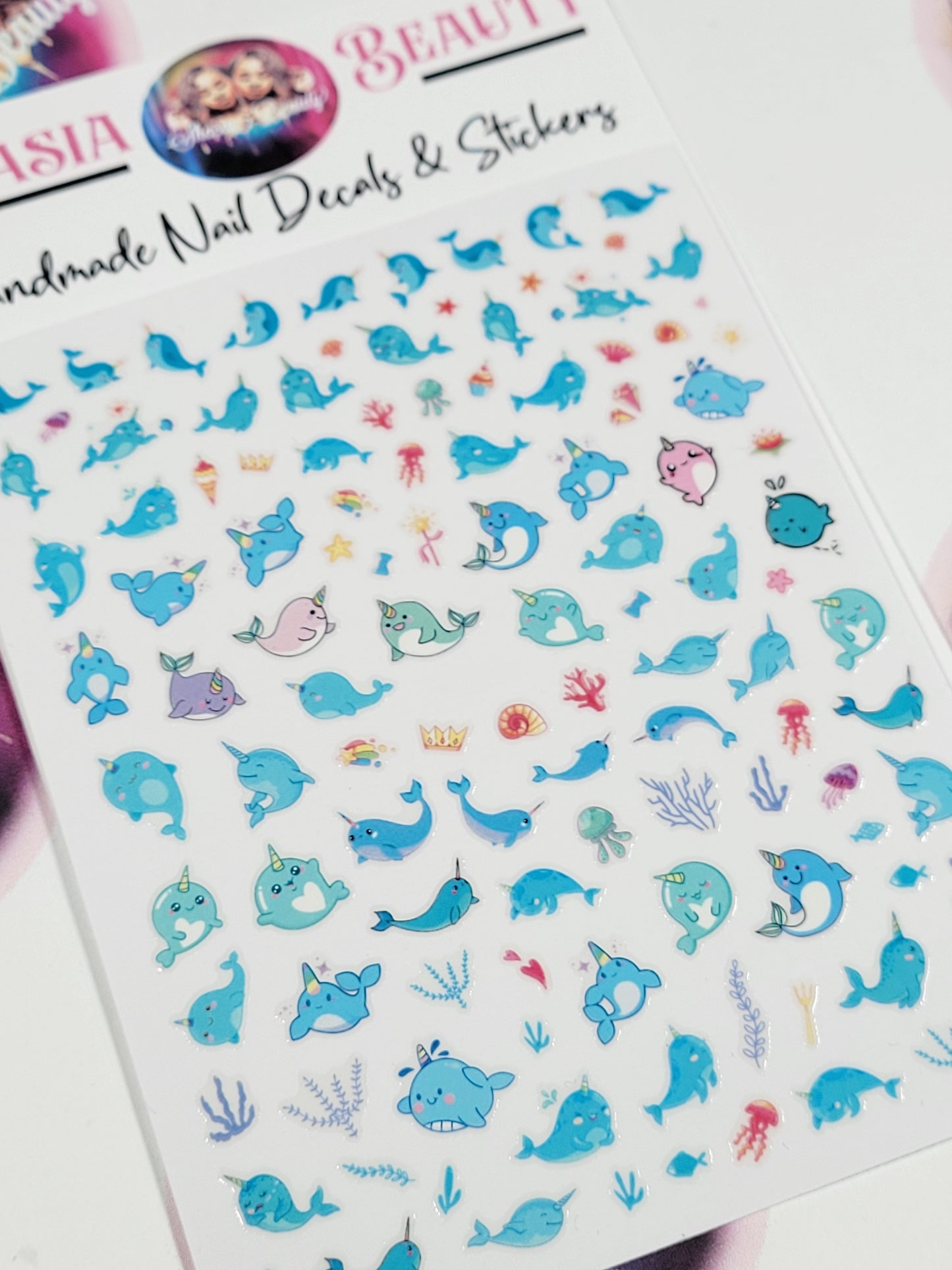 Narwhal & Friends Nail Stickers