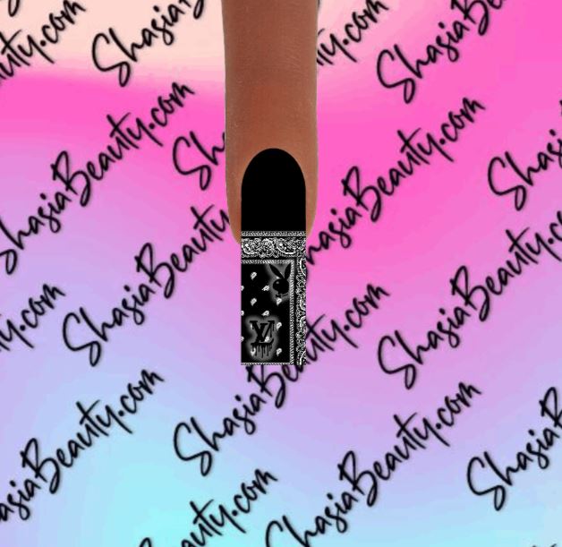 Black Band Gang Nail Decal