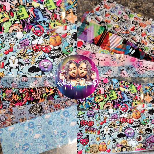 Graffiti  Nail  Foils  Assorted Variety