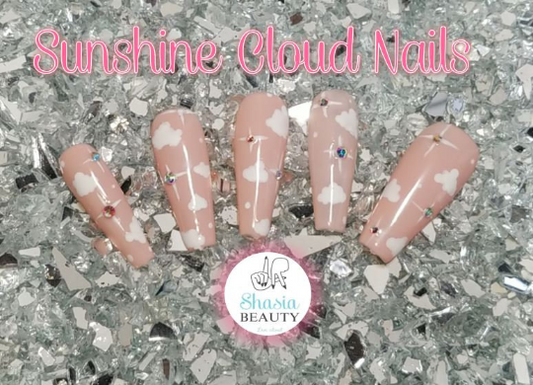 Pink Cloud Press On Nails