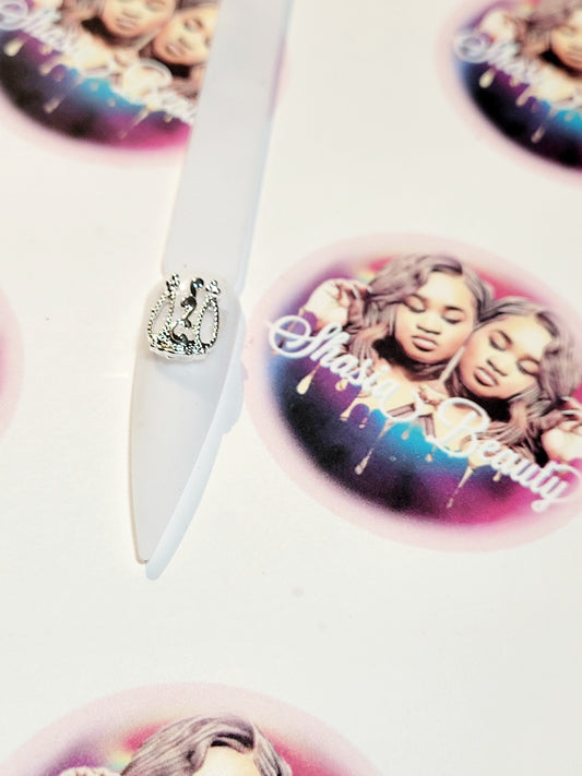 Silver Royalty Nail Charm #011