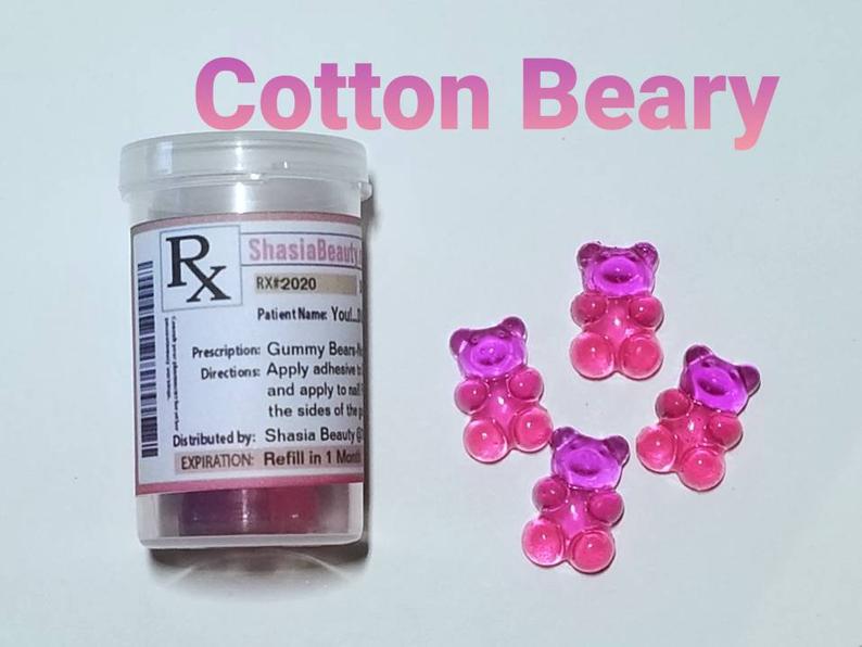 Custom Order Gummy Bear Nail Charms-Ombre Jelly Color