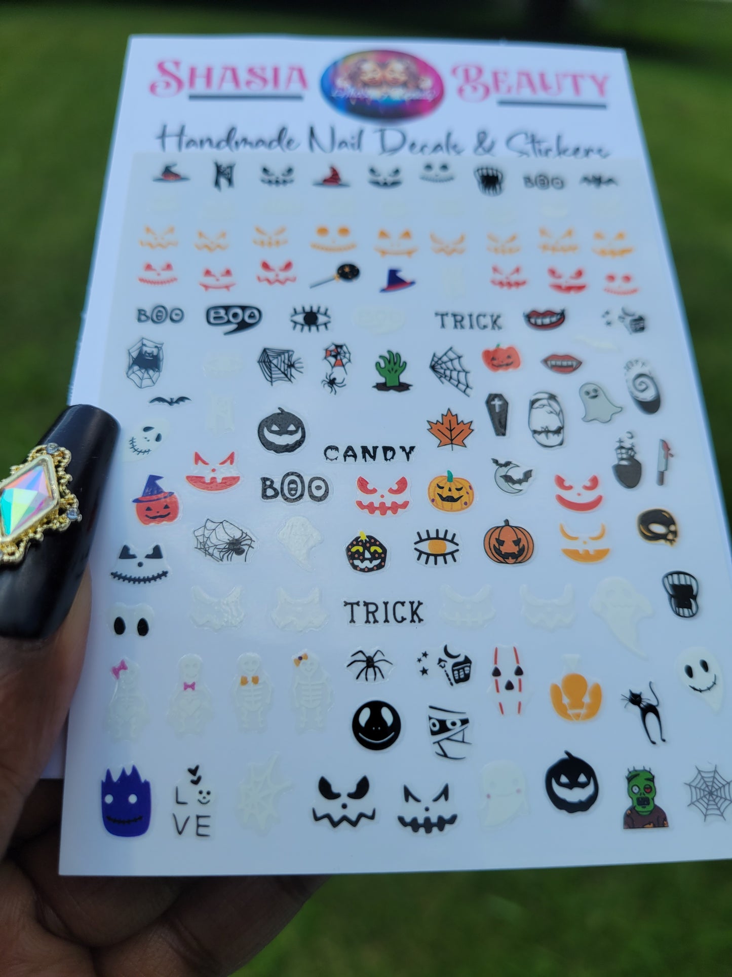 SpookyBoo Mix  Nail Stickers