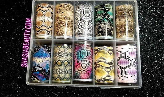Snakeskin Nail Art Foil Box