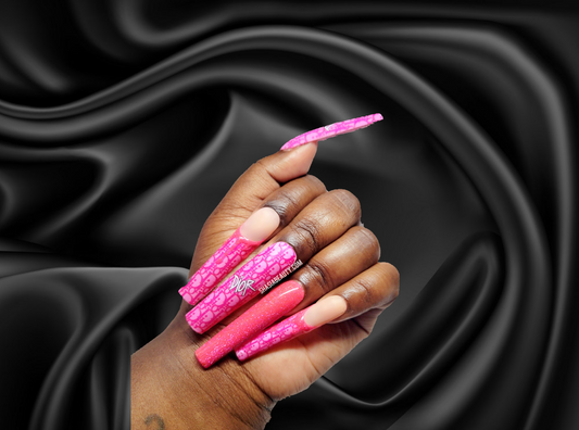 Pink Di-Or Me Press On Nails