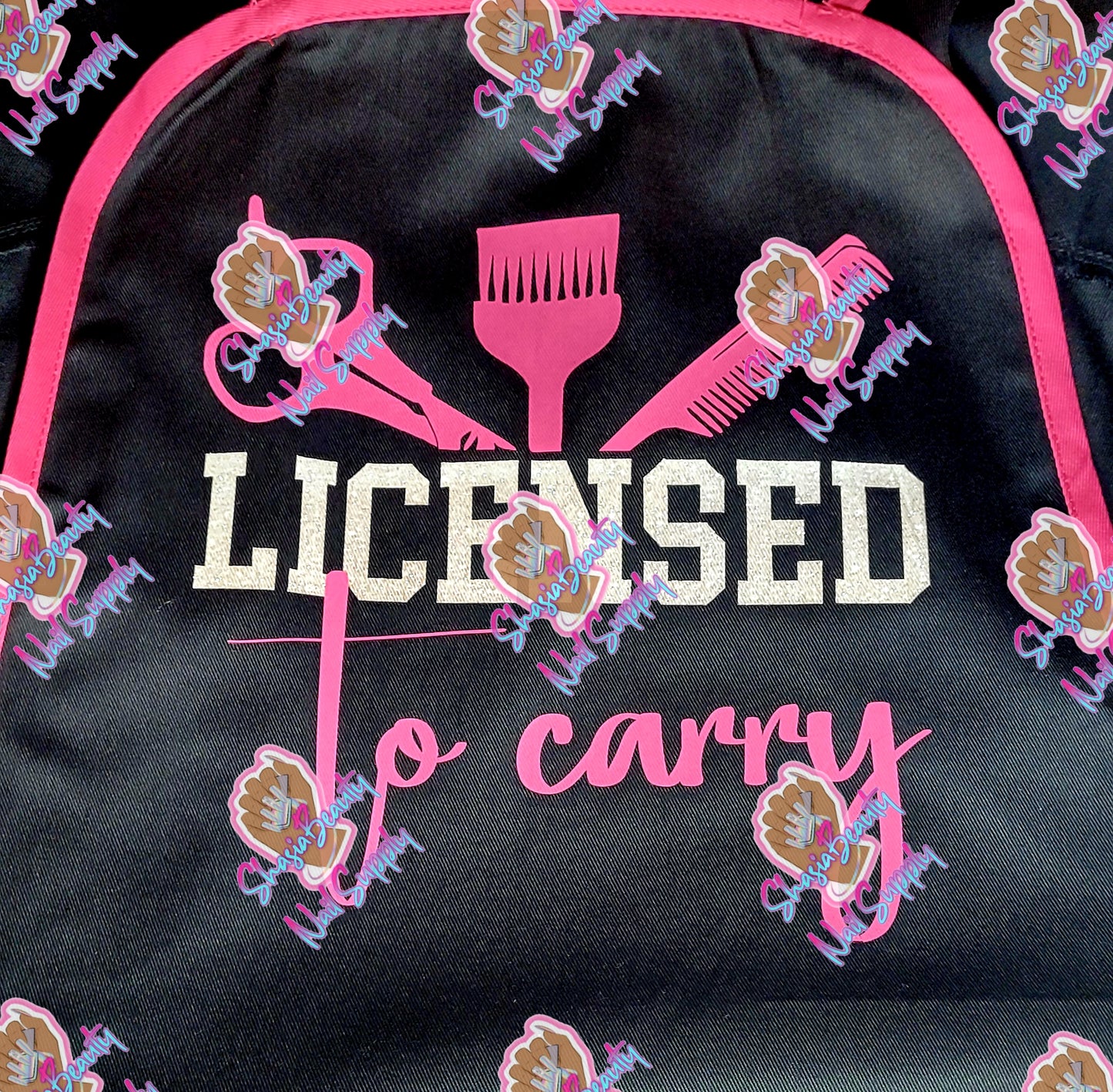 Licensed to Carry Hair Stylist Ruffle Apron