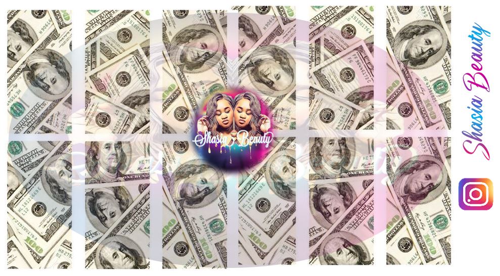 All about the Benjamins Money Nail Decals