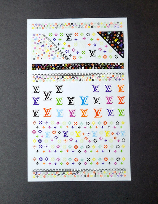 Multicolor Nail Stickers