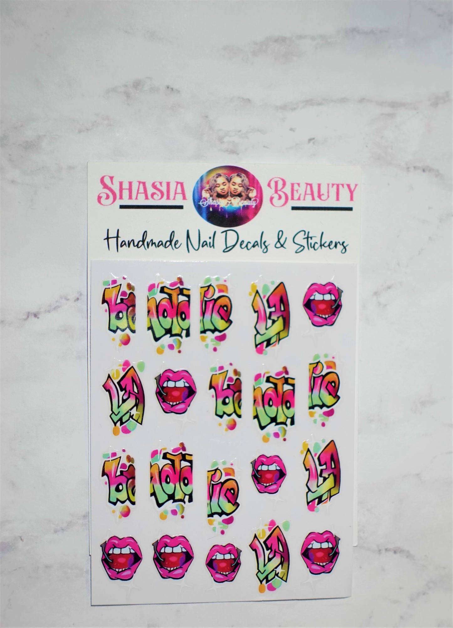 Baddie Graffiti Nail  Decal