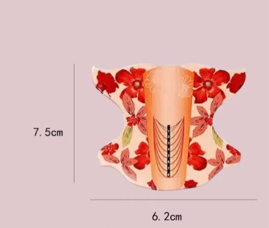 Nail Forms-Floral Butterfly Form