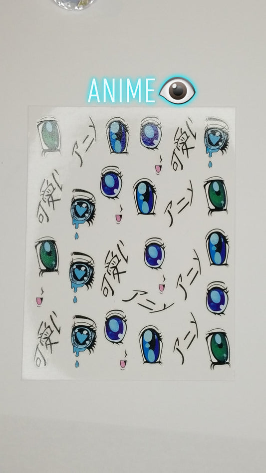 Anime Nail Sticker or Decal