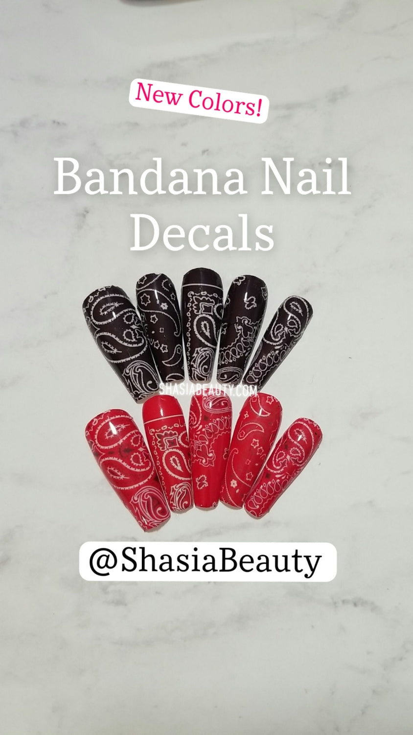 Bandana Paisley Nail Decals