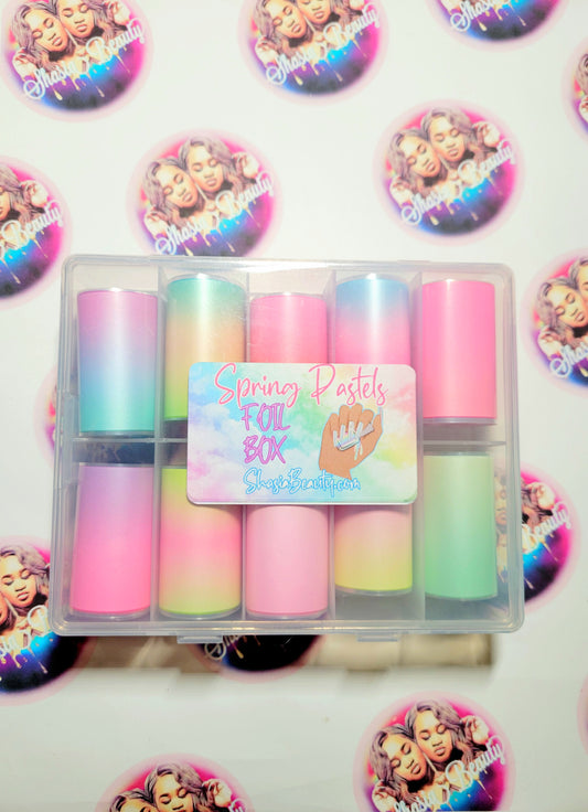 Spring Pastels Nail Art Foil Box