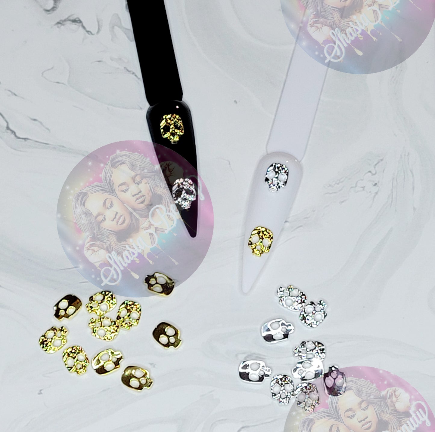 Skull Nail Charms