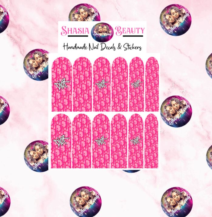 Urban Pink Dio  Nail Decal