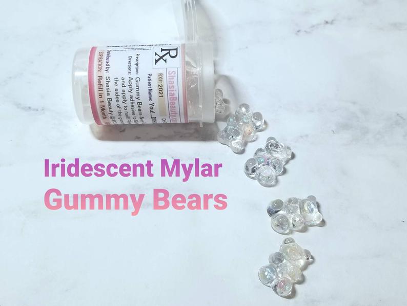 Mylar Gummy Bear Nail Charms