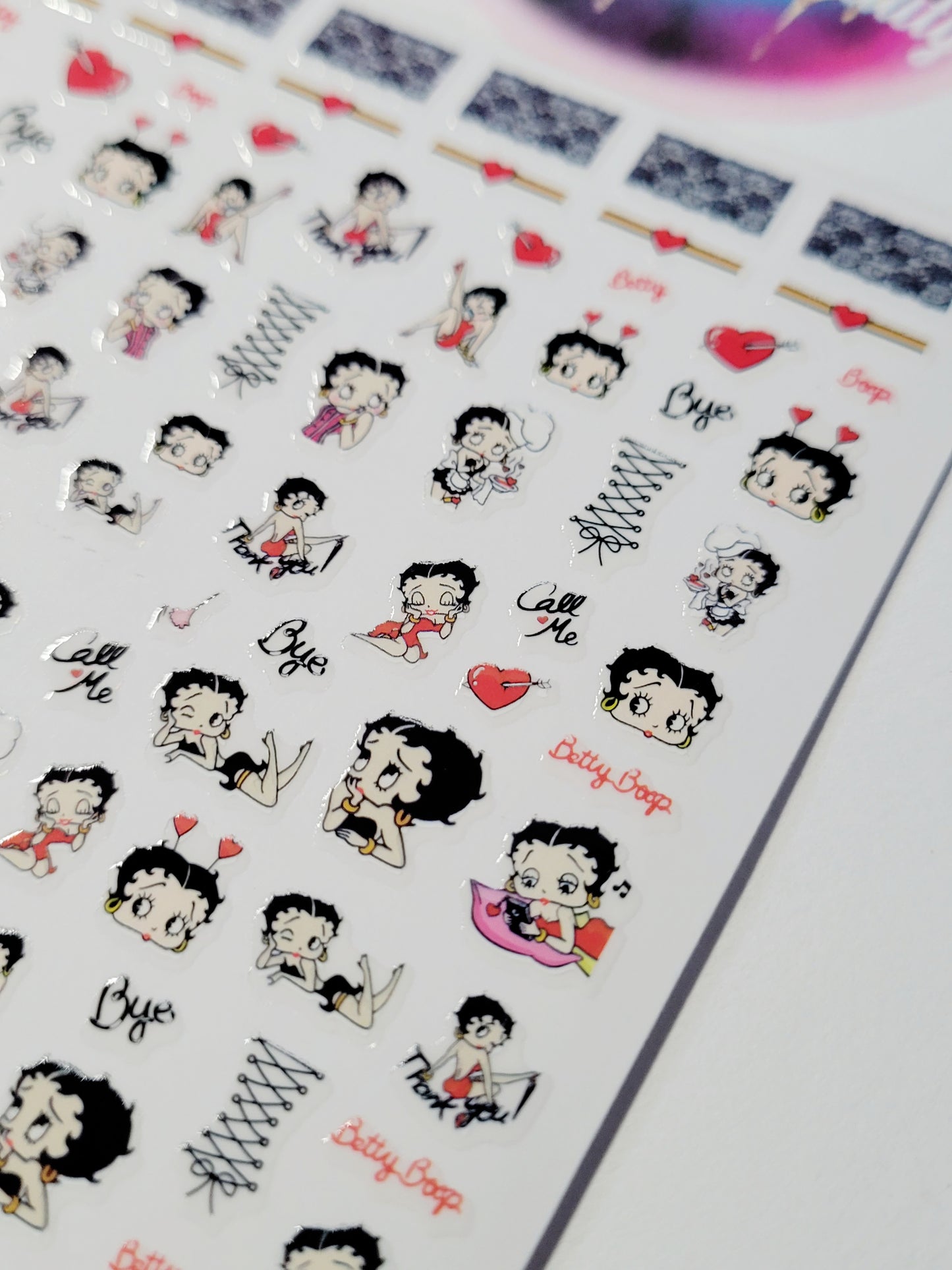 Betty Boop Nail Stickers