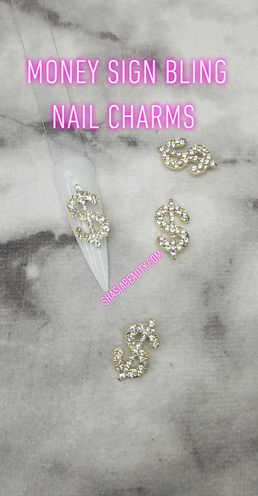 Money Sign Nail Charms