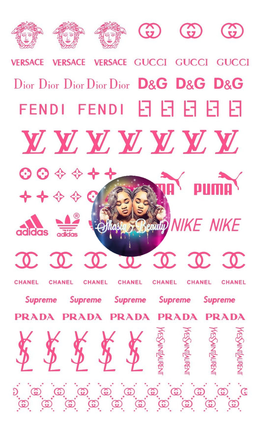 Pink  Sticker Mix-011
