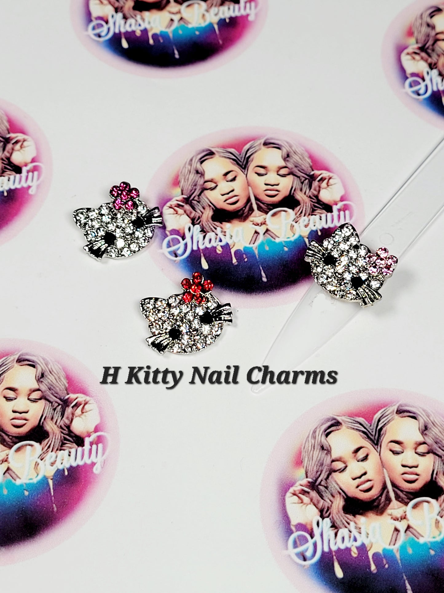 Hello K Bling Nail Charms