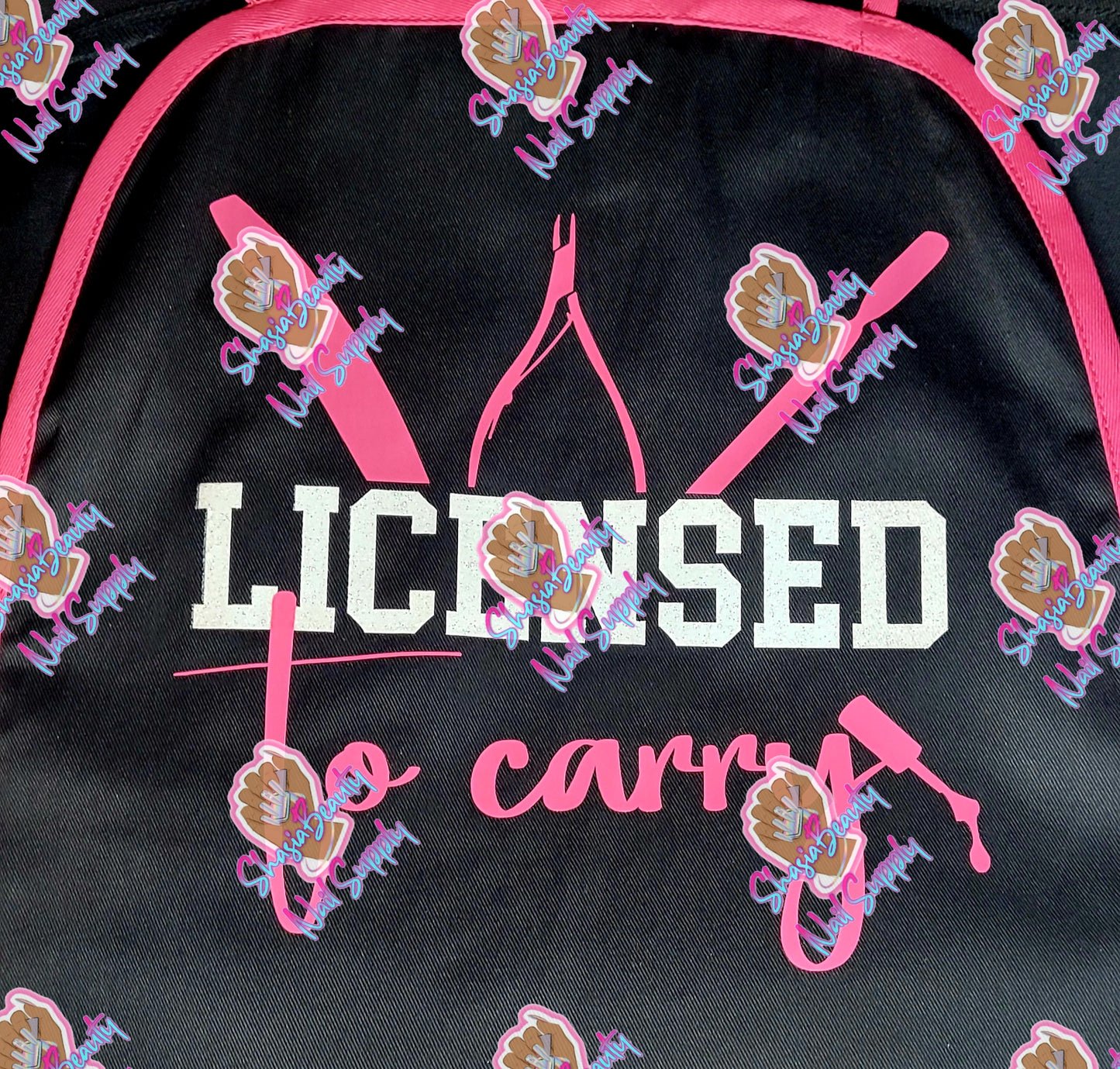 Licensed to Carry Nail Tech Ruffle Apron