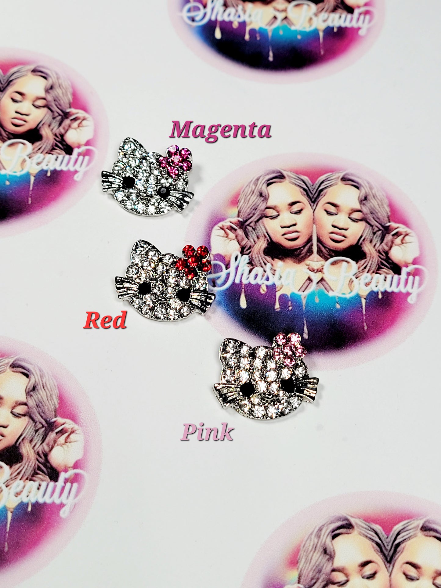 Hello K Bling Nail Charms