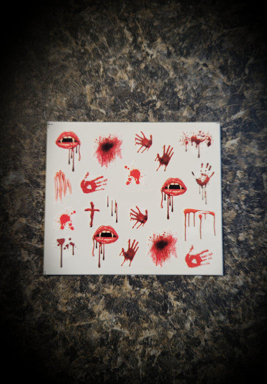 Blood Nail Decals Mini