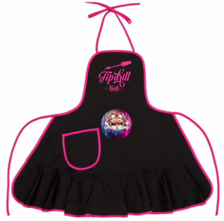 Custom Nail Apron-Text or Logo